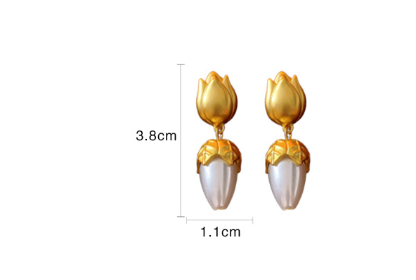 Pre Order:  Tulip Drop Dangling Earrings