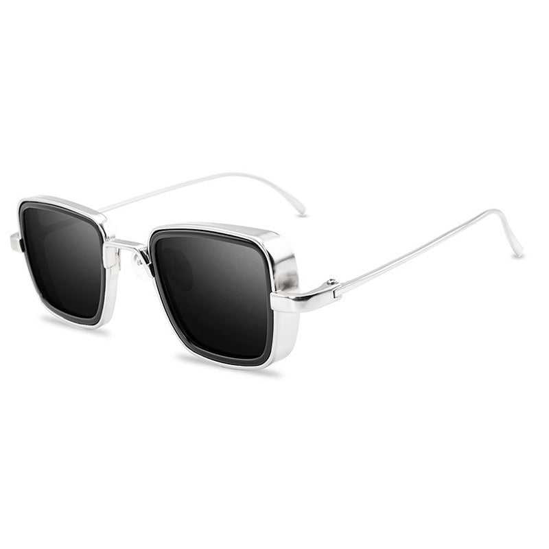 Pre Order:  Square Metal Frame Colored Sunglasses