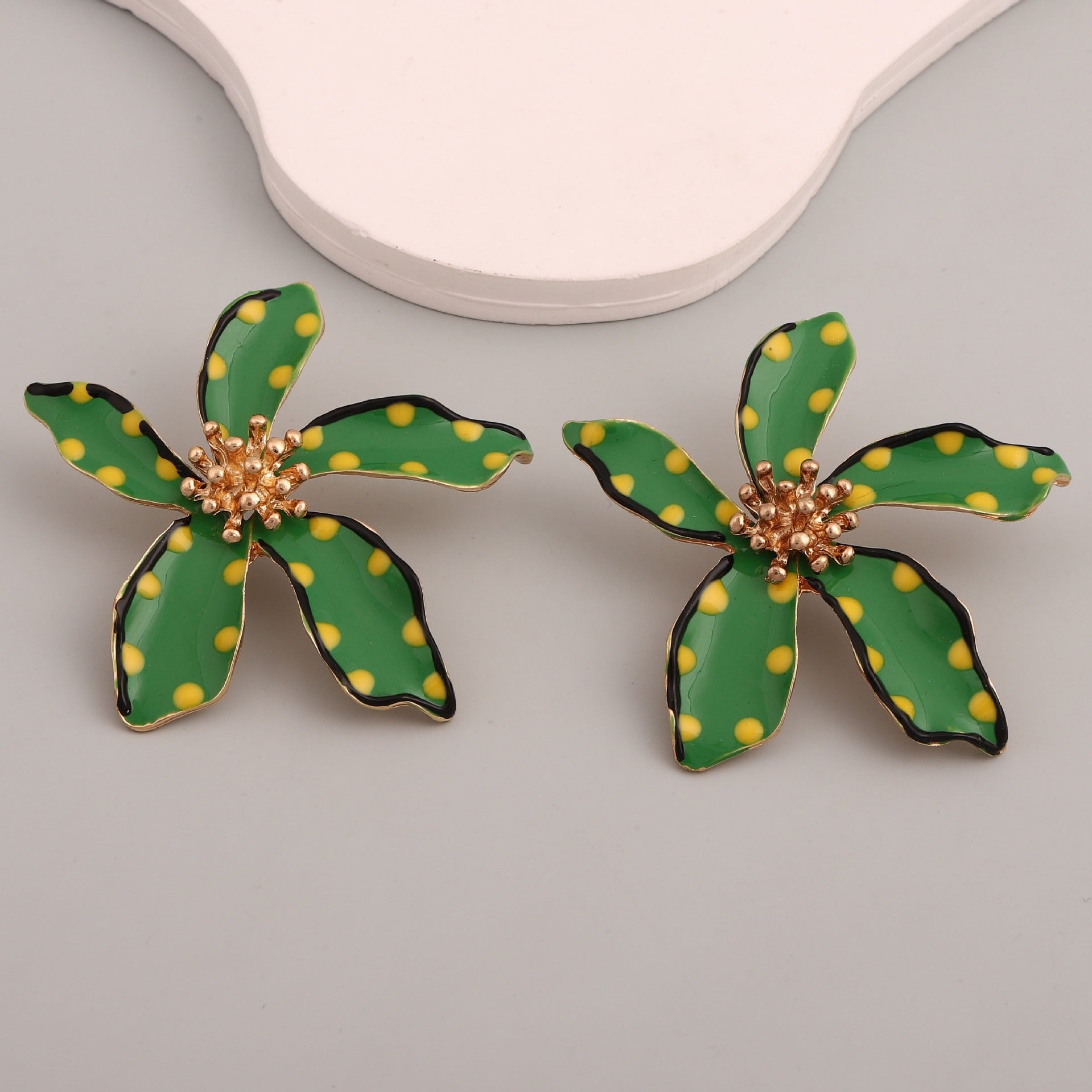 Pre Order:  Chic Polka Dot Rhinestone Earrings