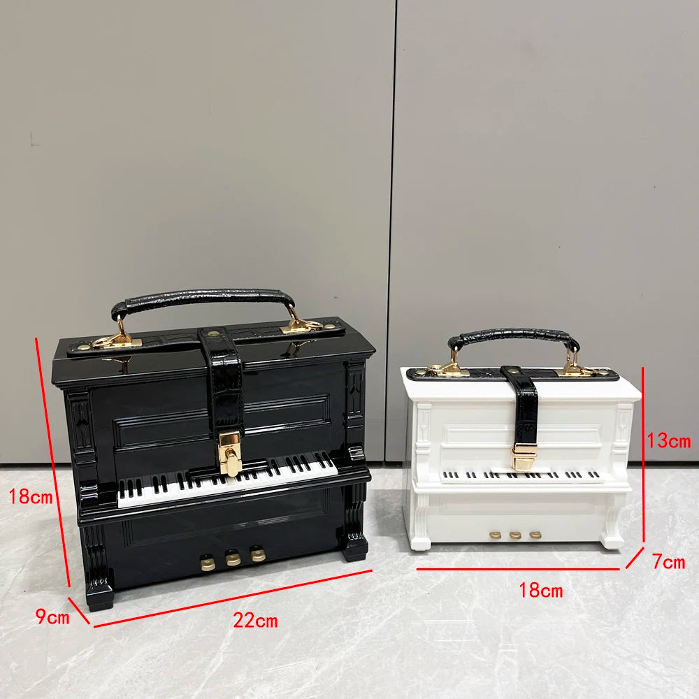 Pre Order:  Piano Top Handle Handbag