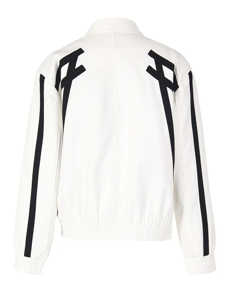 Pre Order:  Contrast Accents Zip-Up Jacket