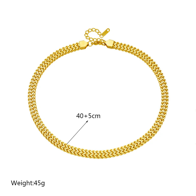 Pre Order:  Double Wheat Chain Necklace