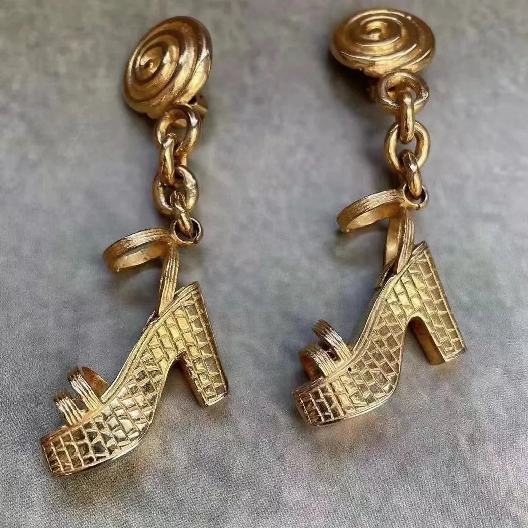 Pre Order: Vintage Heel Charm Earrings