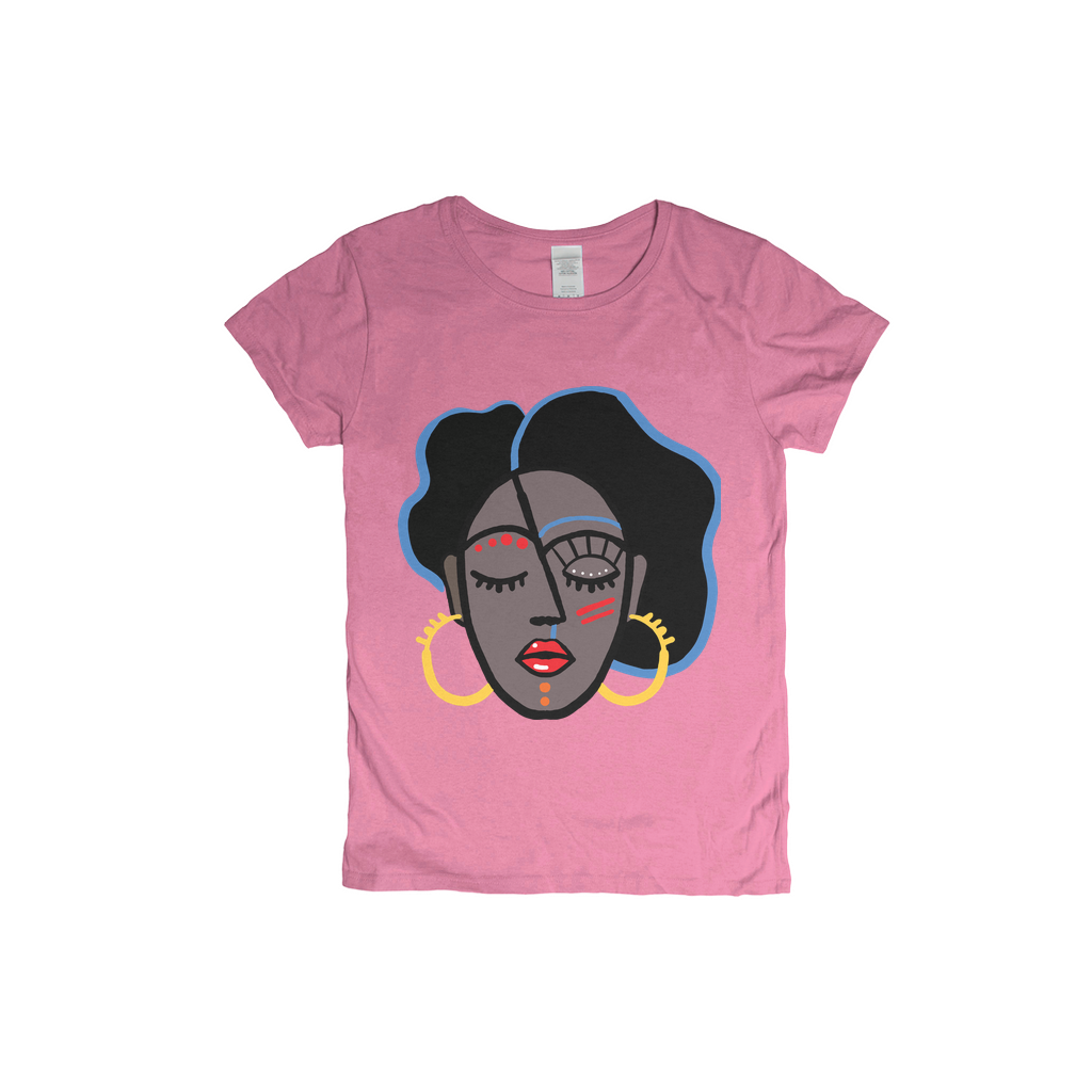 Mocha Afro Red T-Shirt