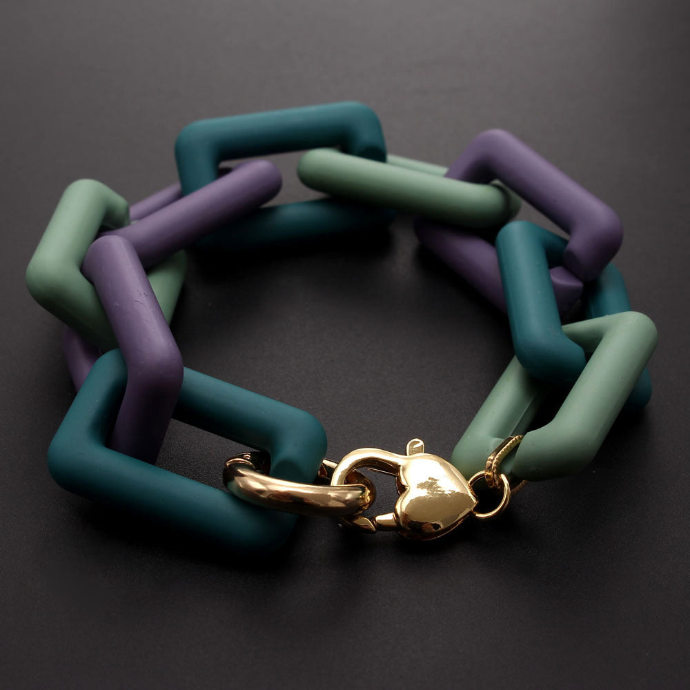 Pre Order:  Matte Chain Resin Bracelet