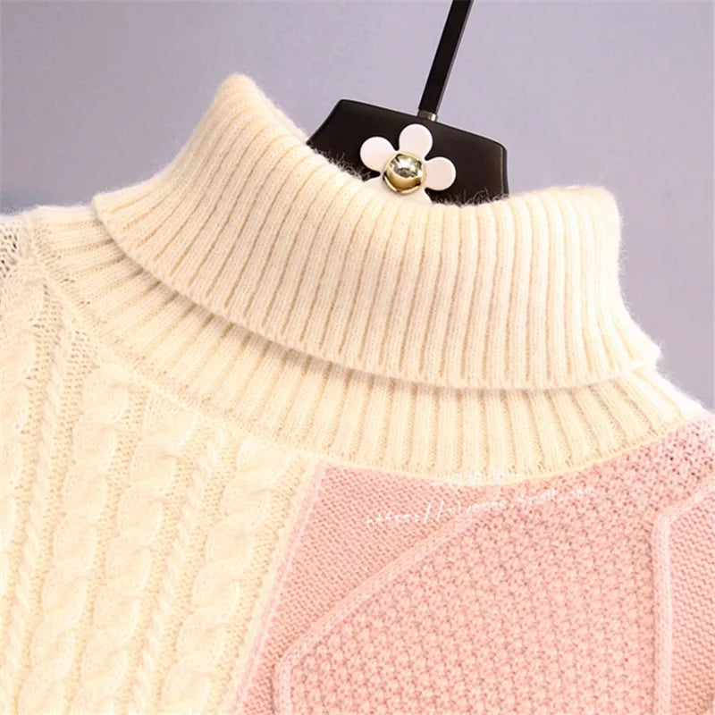 Pre Order:  Pastels Turtleneck Knitted Sweater