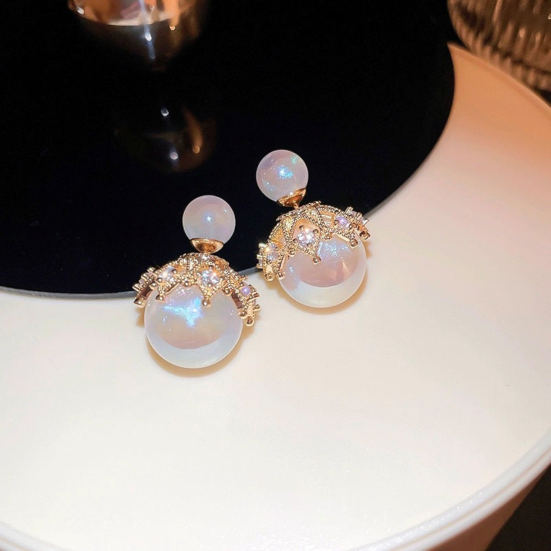 Pre Order:  Mermaid Princess Pearl Double Sided Earrings