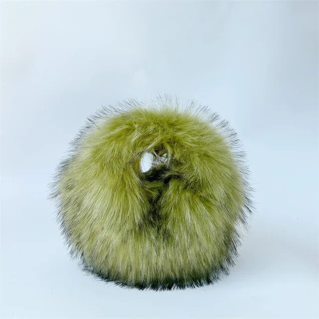 Pre Order:  Fluffy Faux Fur Round Handbag