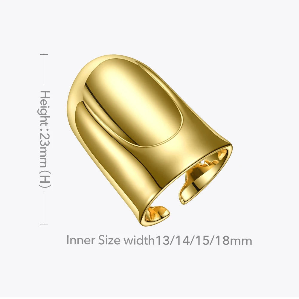 Pre Order:  1-Piece Gold Fingertip Guard Ring