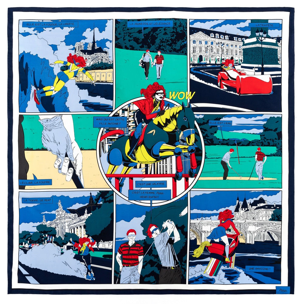 Pre Order:  Twill Sports Picture Printed Scarf