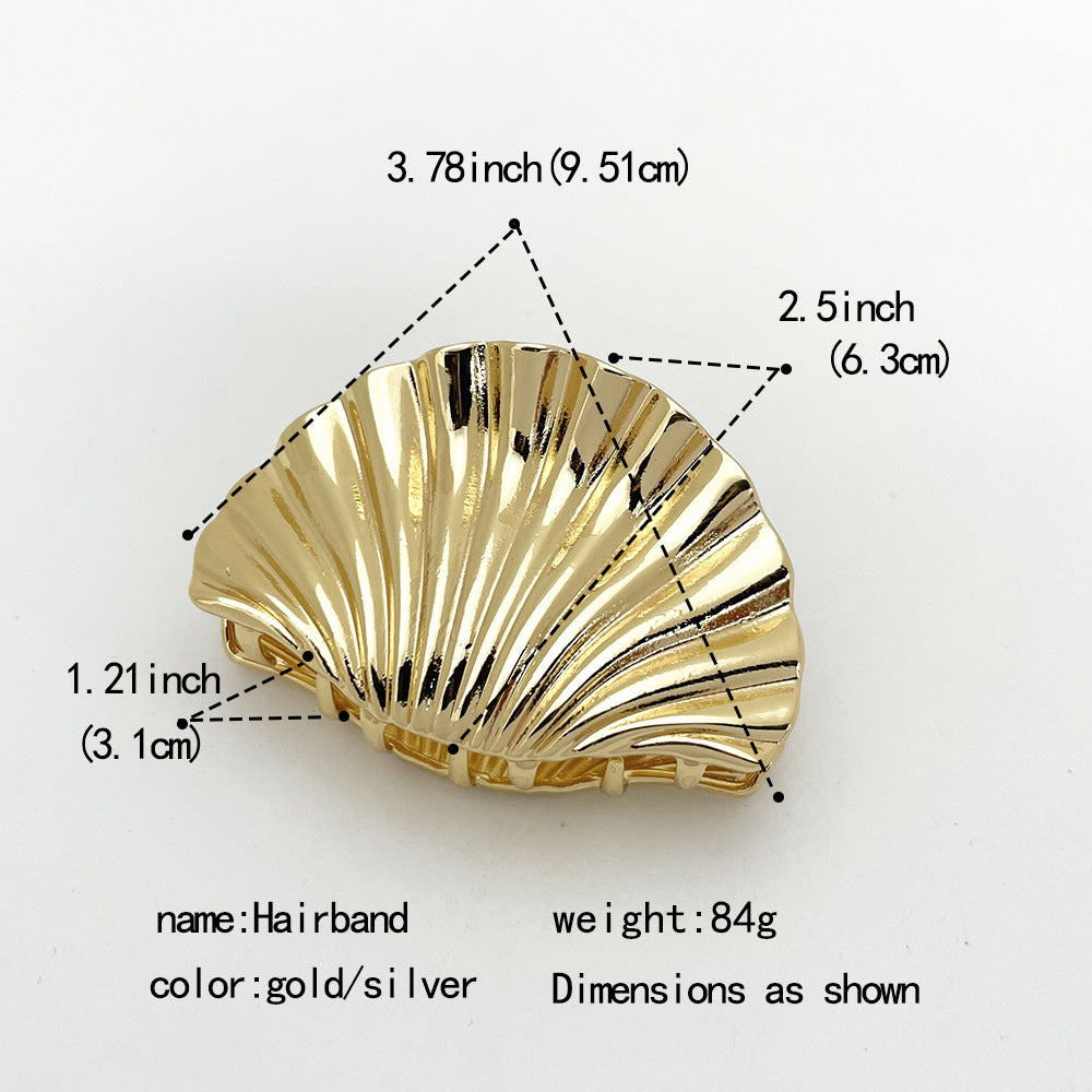 Pre Order:  Shell Pleated Hair Clip