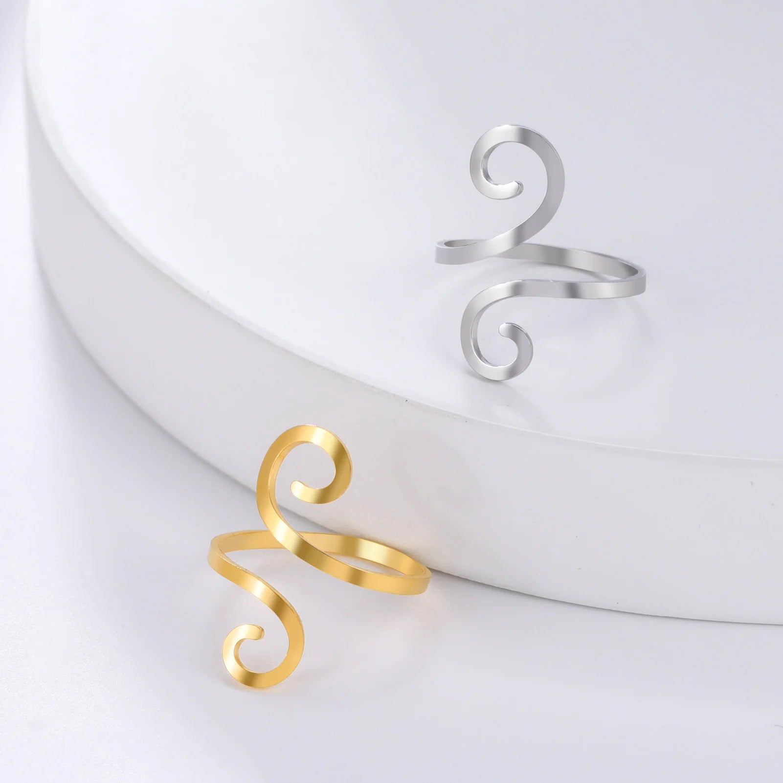 Pre Order:  Double Spiral Adjustable Ring