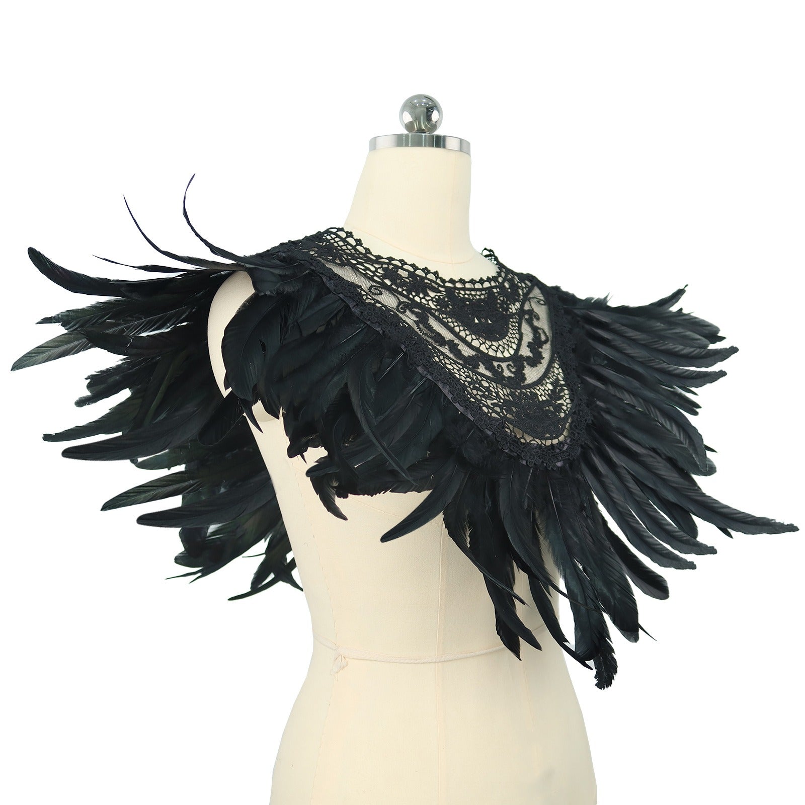 Cosplay Gothic Feather Shawl