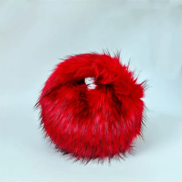 Pre Order:  Fluffy Faux Fur Round Handbag