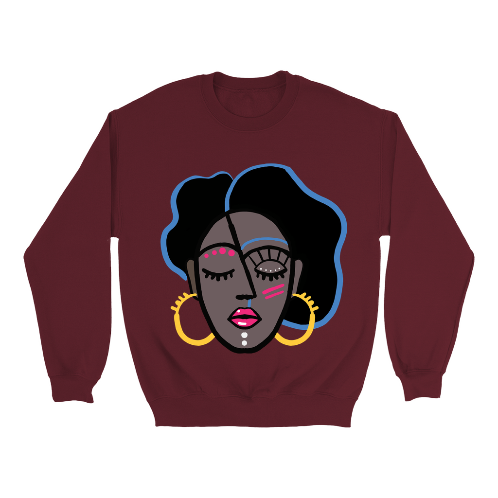 Mocha Afro Pink Sweatshirt