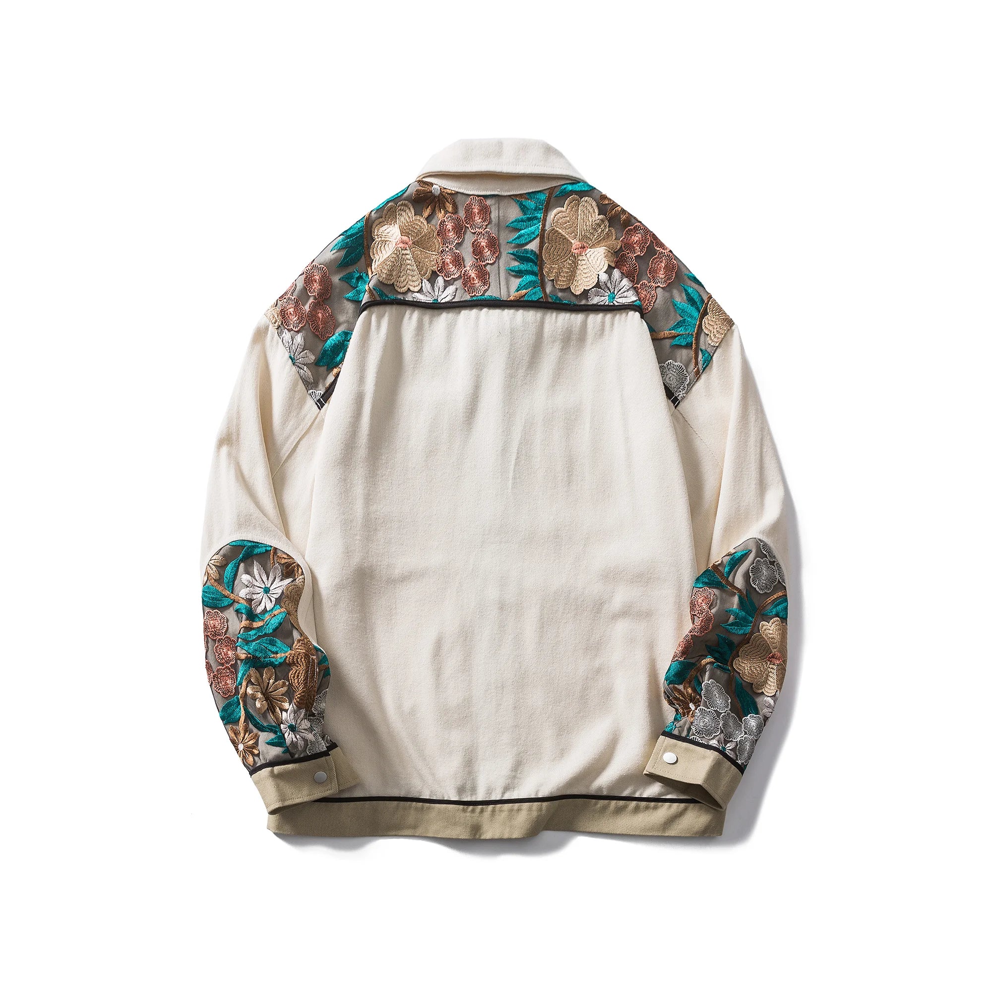 Pre Order:  Floral Embroidered Denim Jacket