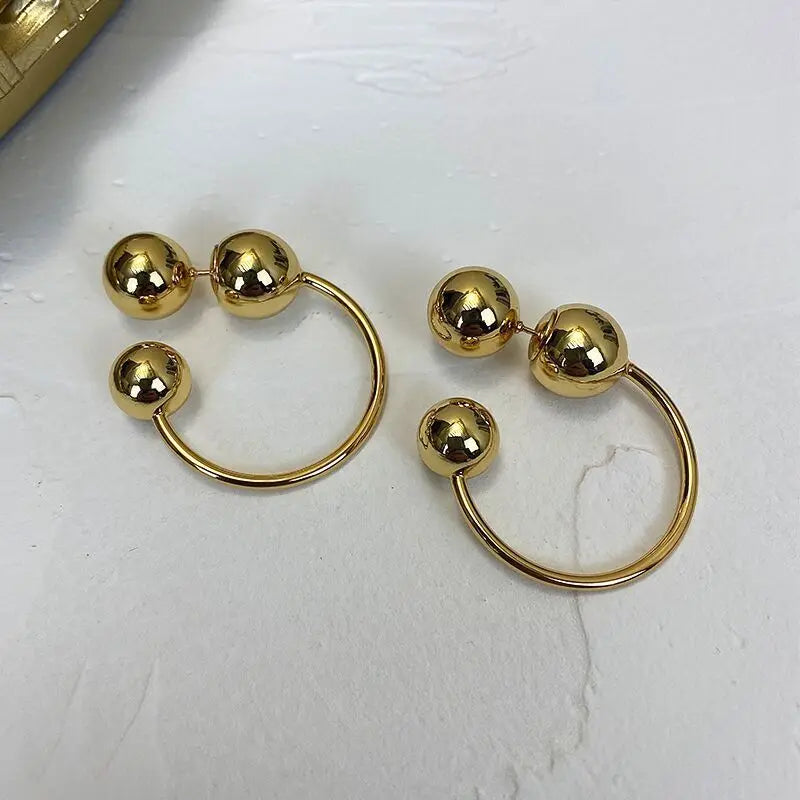 Pre Order:  Ball Metal Back Stud Earrings