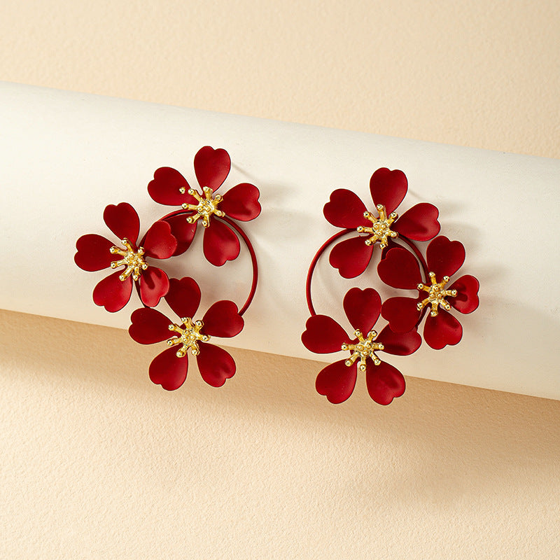 Pre Order:  Vintage Flower Winter Earrings