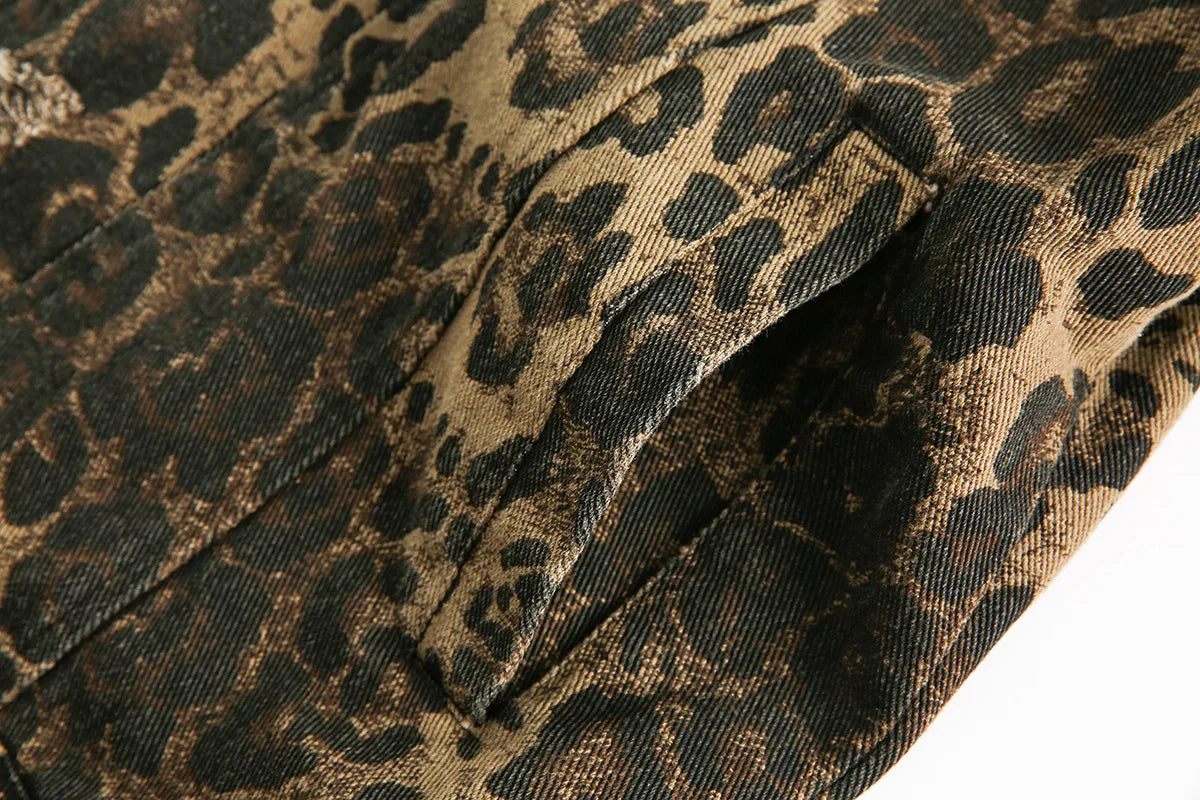 Pre Order:  Leopard Print Cotton Jacket