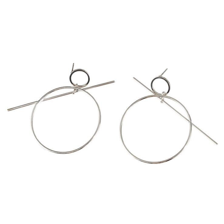 Pre Order:  Geometric Double Circle Earrings