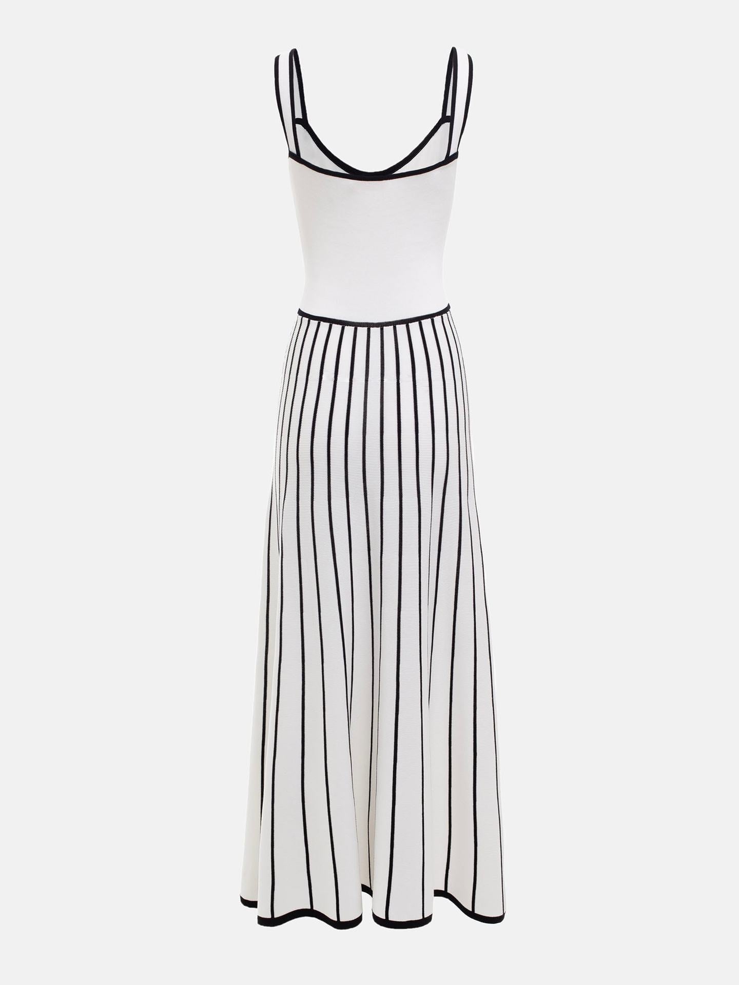 Pre Order:  Striped Backless Knitted Dress