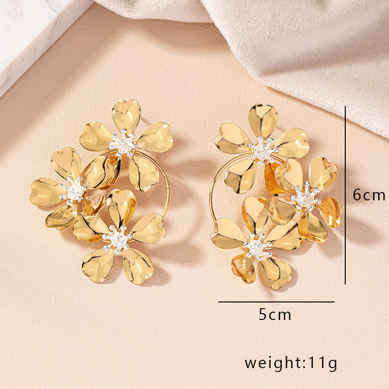 Pre Order:  Vintage Flower Winter Earrings