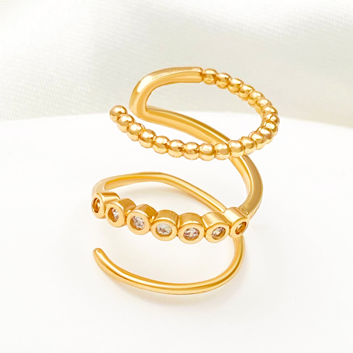 Pre Order: Multi Layer Spiral Ear Clip Earrings