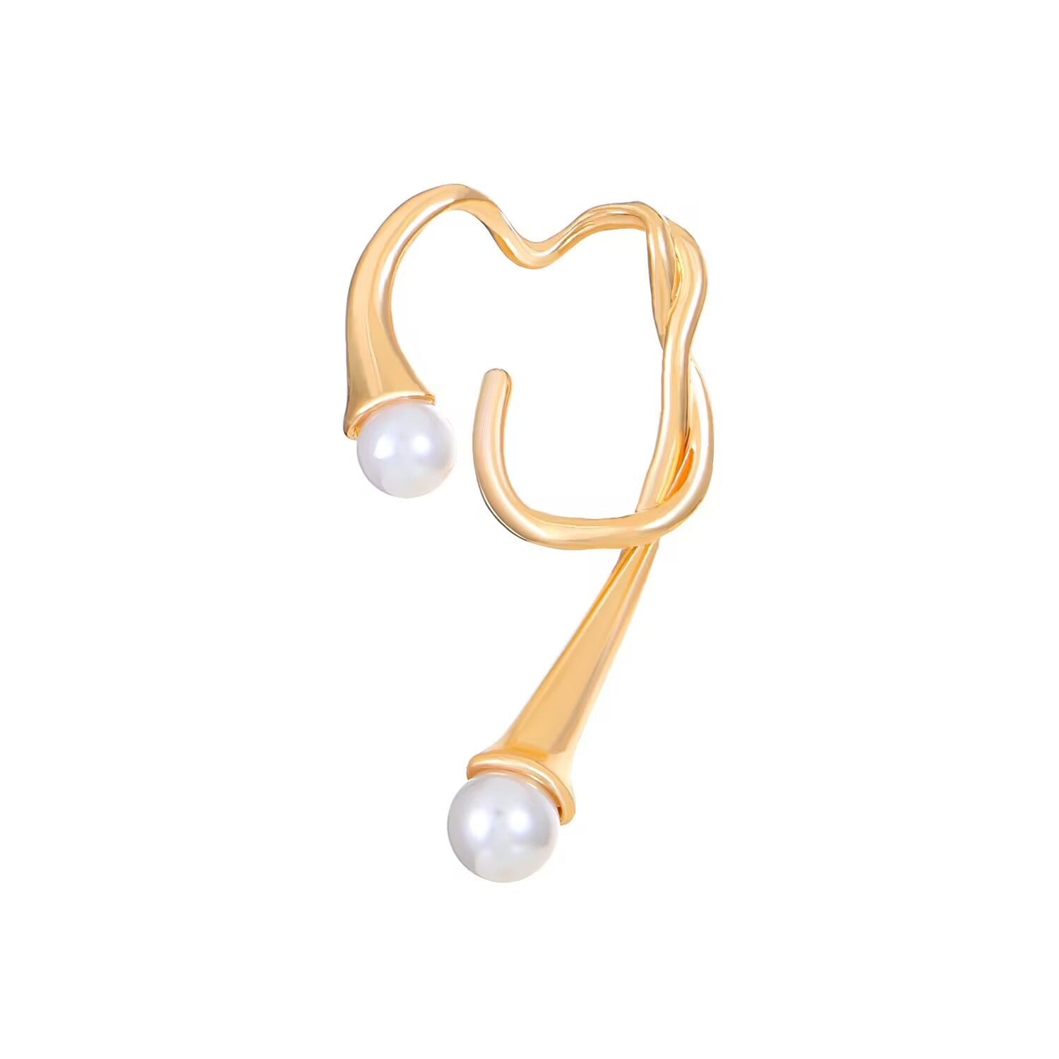 Pre Order:  Irregular Pearl Ear Bone Clip Earrings