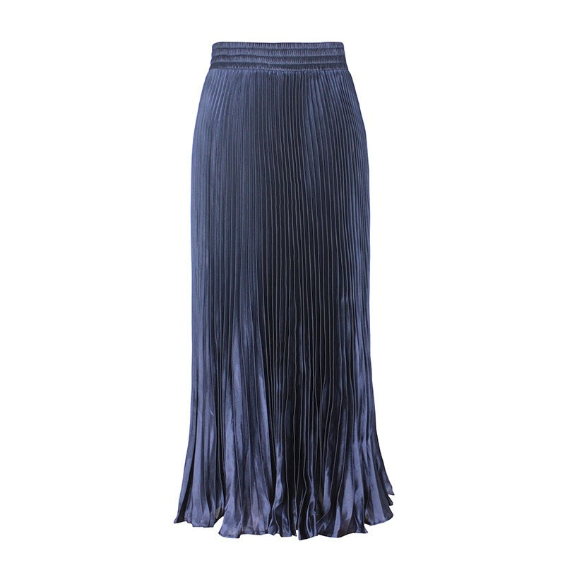 Pre Order:  Glossy Pleated Accordion Skirt