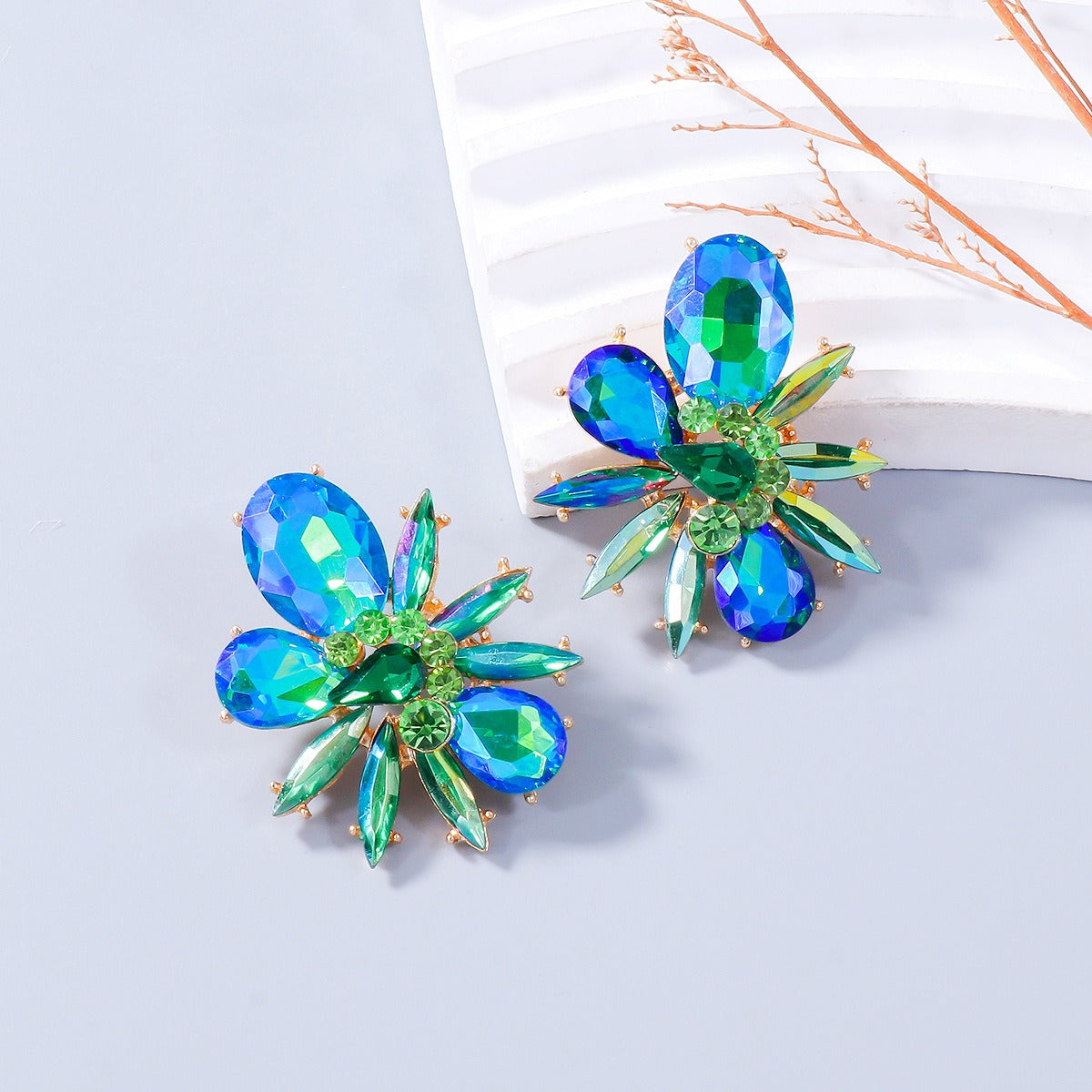 Pre Order:  Flower Banquet Diamond Earrings