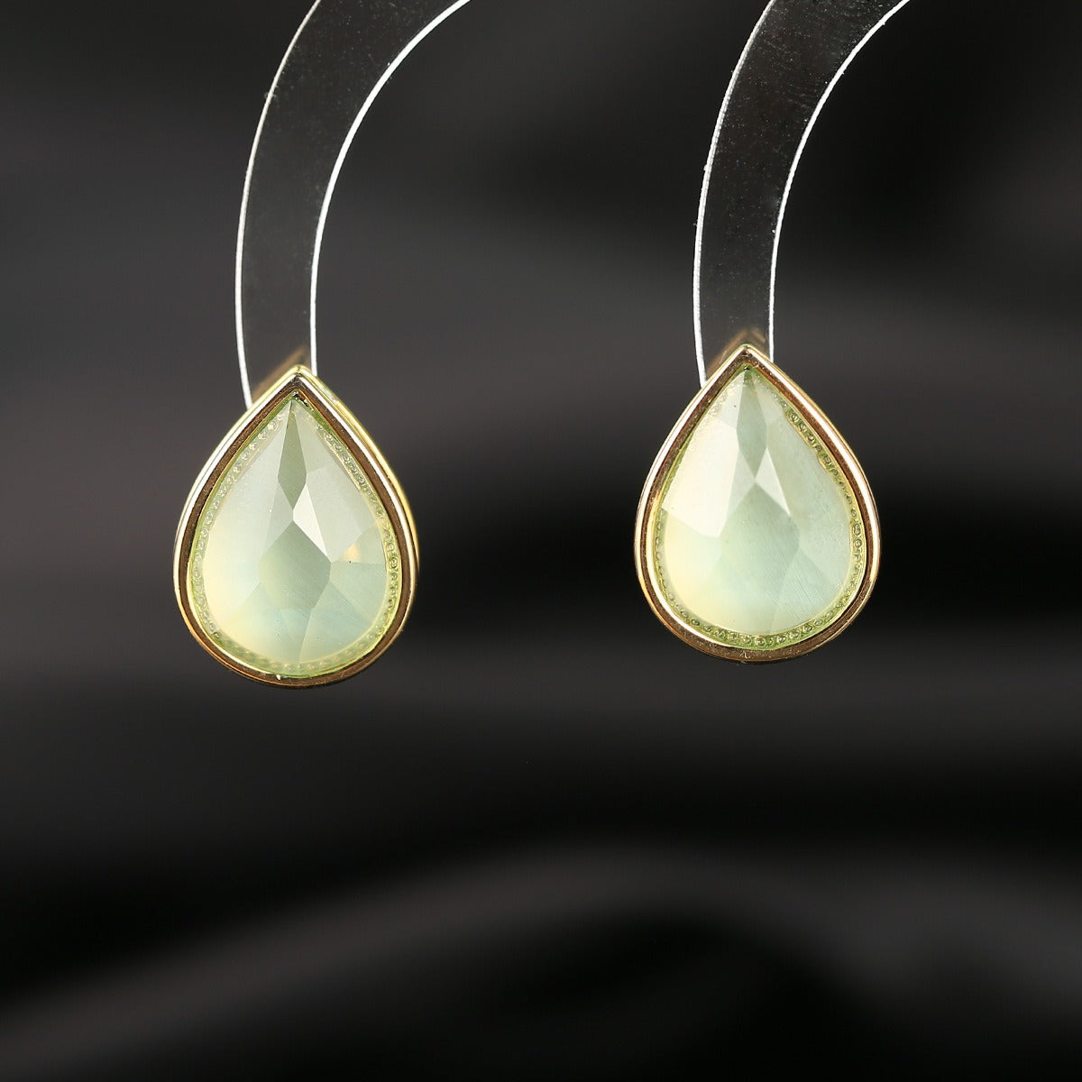 Pre Order:  Micro Inlaid Water Droplet Zircon Earrings