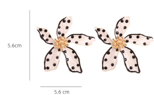 Pre Order:  Dotted Flower Earrings