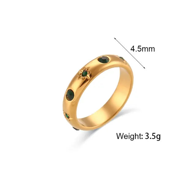 Pre Order:  Zircon Pearl Stainless Steel Ring