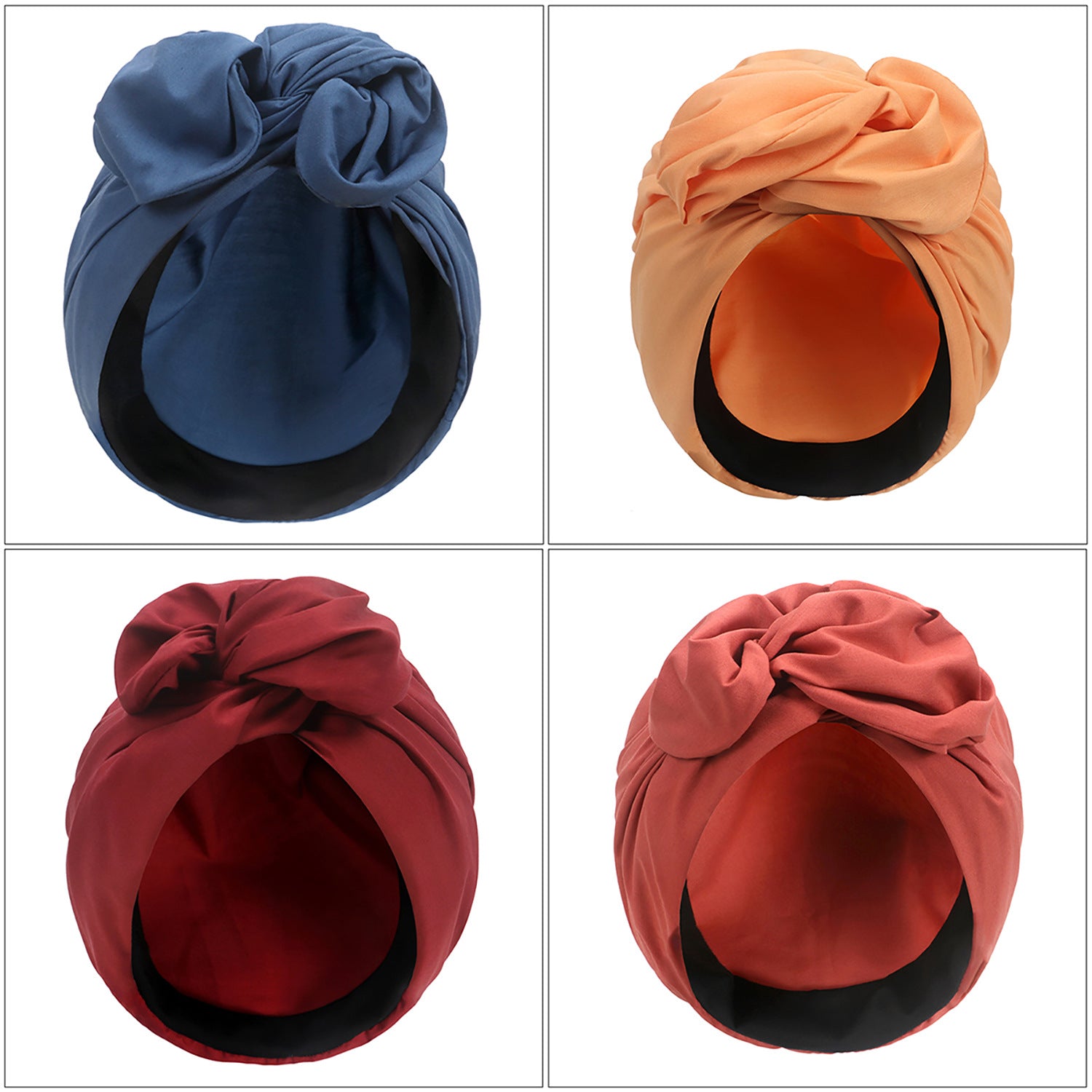 Pre Order:  Retro Solid Multi-Strap Turban