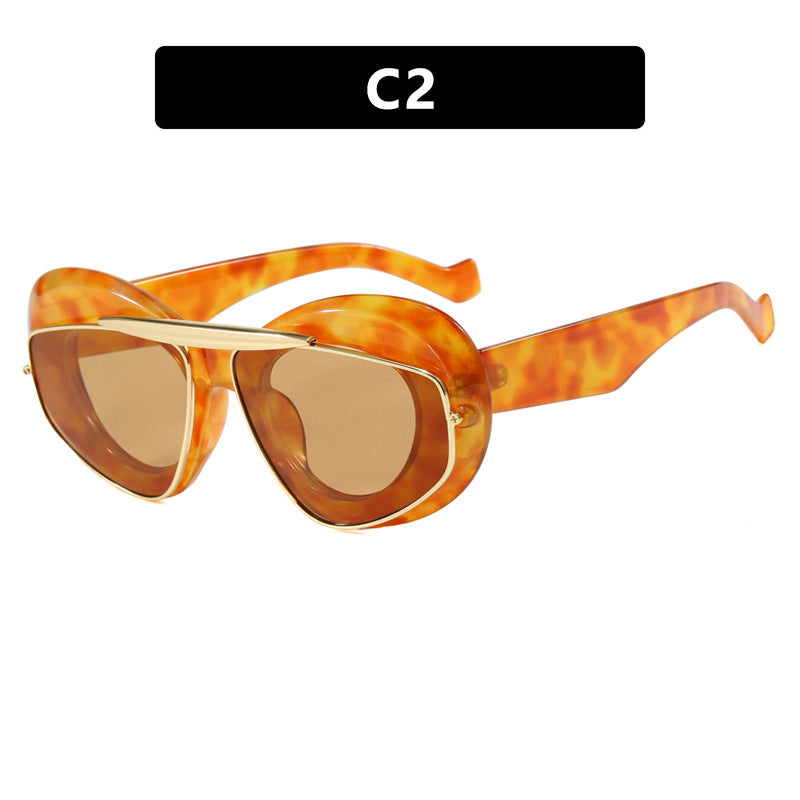 Pre Order:  Chunky Wing Aviator Cat Eye Sunglasses