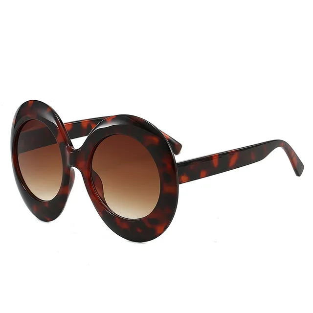 Pre Order: Retro Large Frame Oval Sunglasses