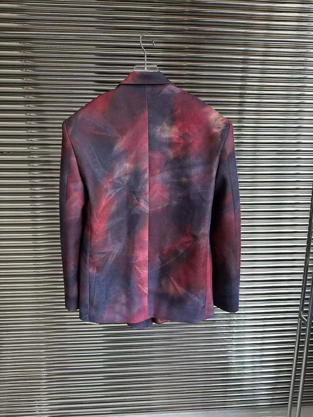 Pre Order:  Multicolor Tie-Dye Single-Breasted Loose Blazer