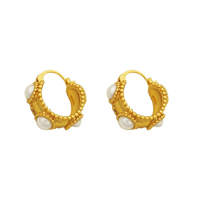 Pre Order:  Ancient Style Hoop Earrings