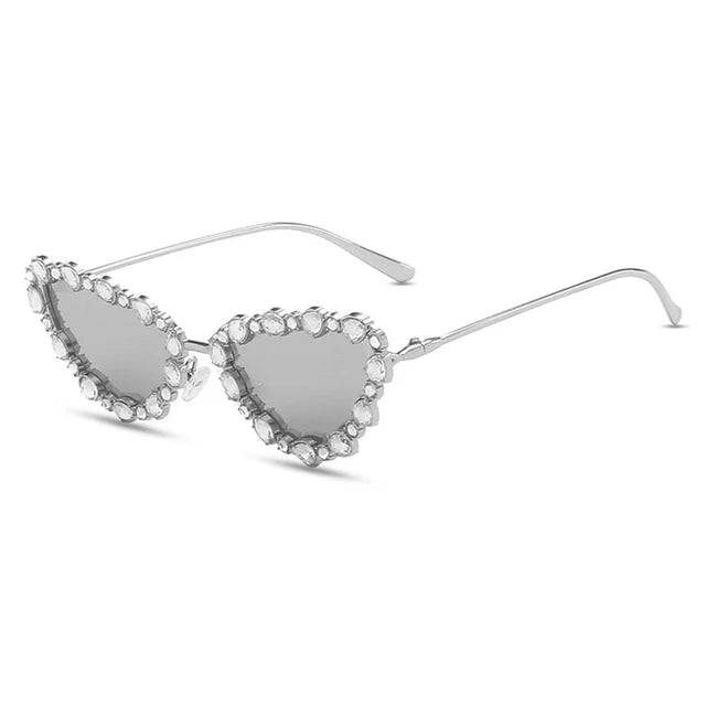 Pre Order:  Rhinestones Cat Eyes UV400 Sunglasses