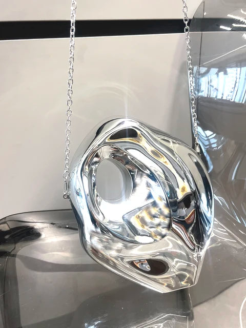 Pre Order:  Acrylic Unique Shape Shiny Clutch Bag