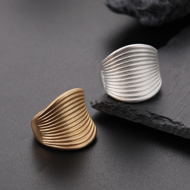 Pre Order:  Chunky Ripple Adjustable Ring