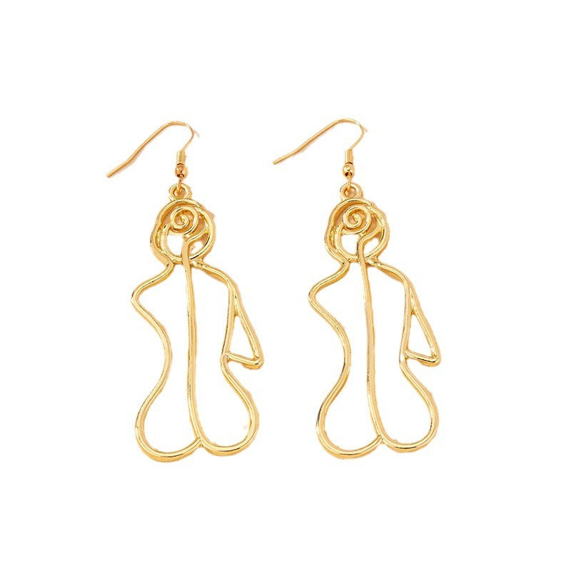 Pre Order:  Irregular Human Body Earrings