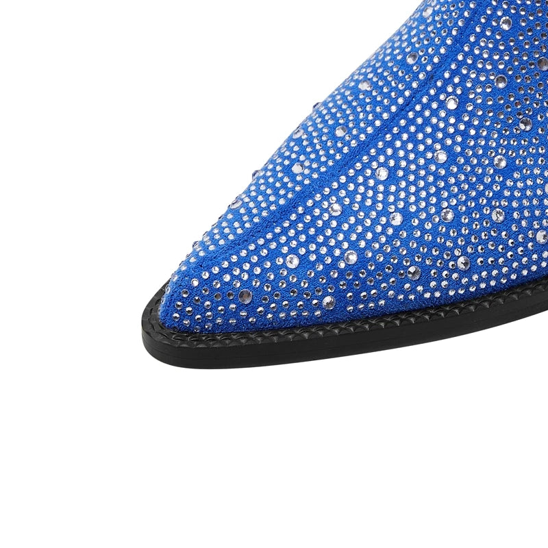 Pre Order:  Rhinestones Medium Heels Mules