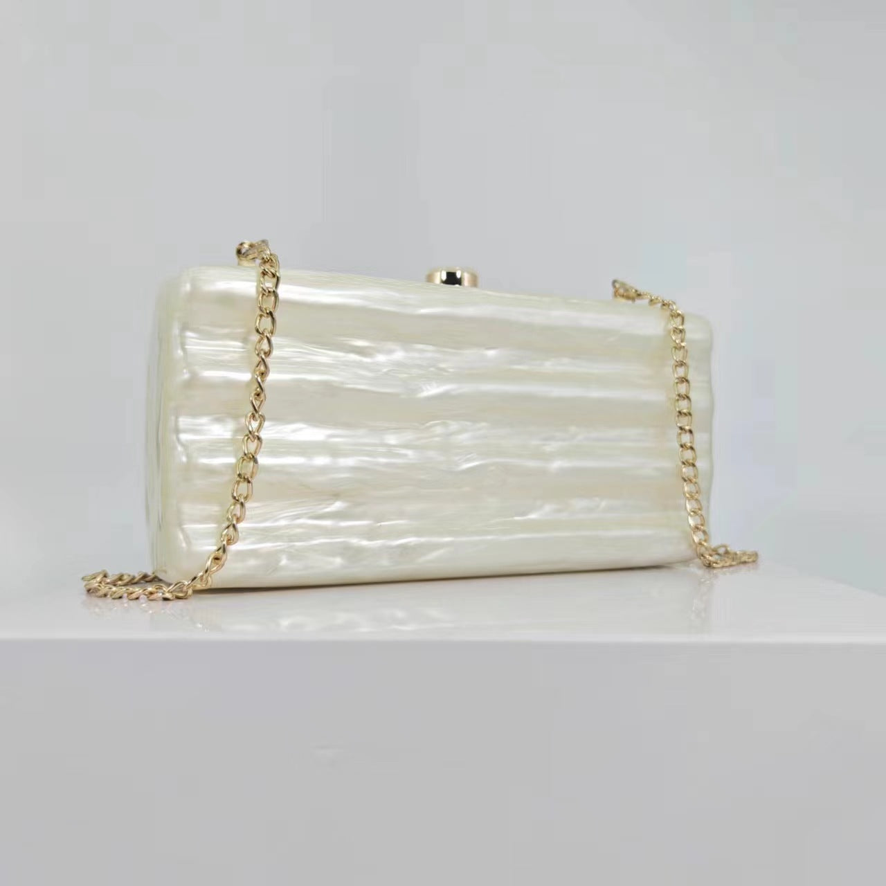 Pre Order:  Glitter Acrylic Box Purse Shoulder Bag