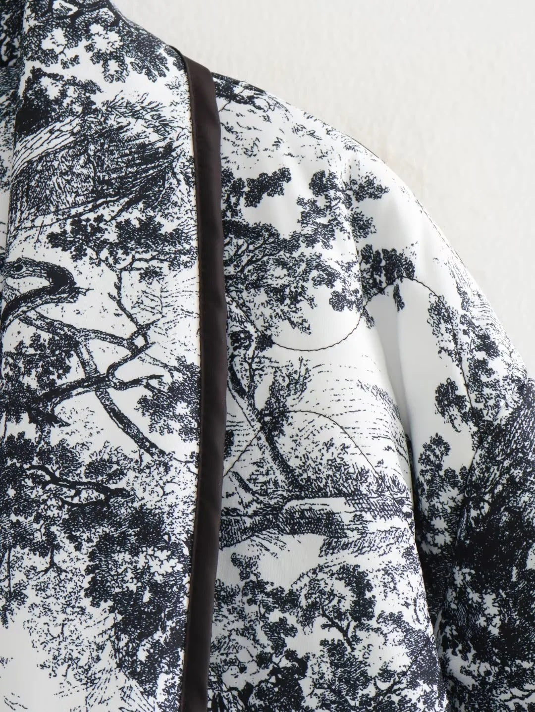 Pre Order:  Vintage Ink Painting Cotton Padded Kimono Jacket