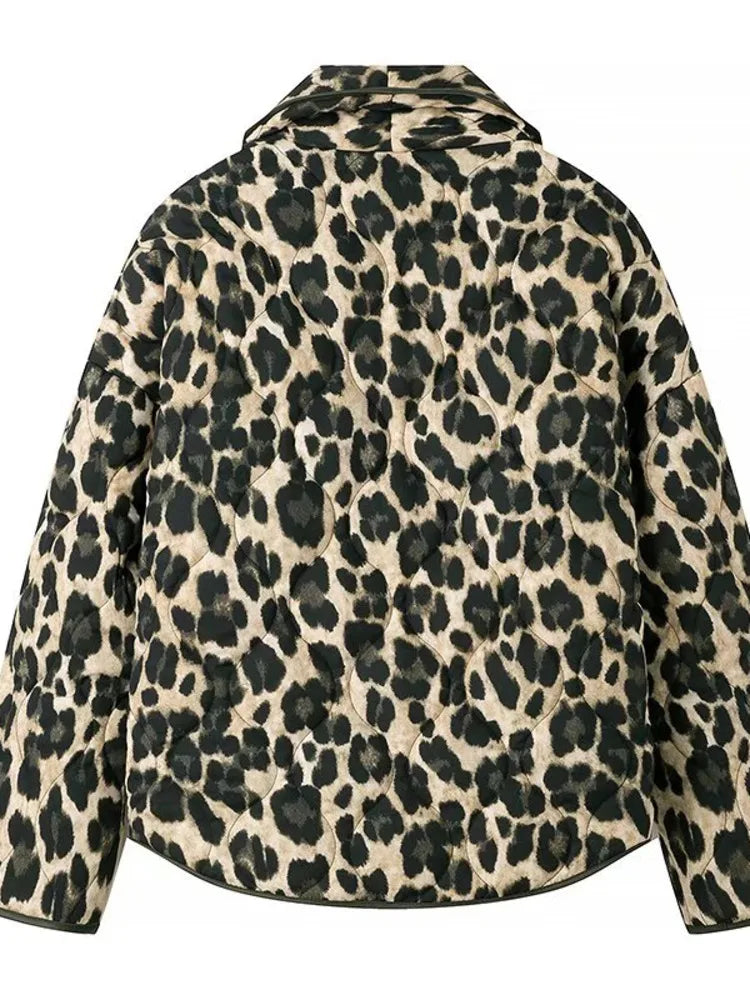 leopard-print lined military jacket curated on LTK