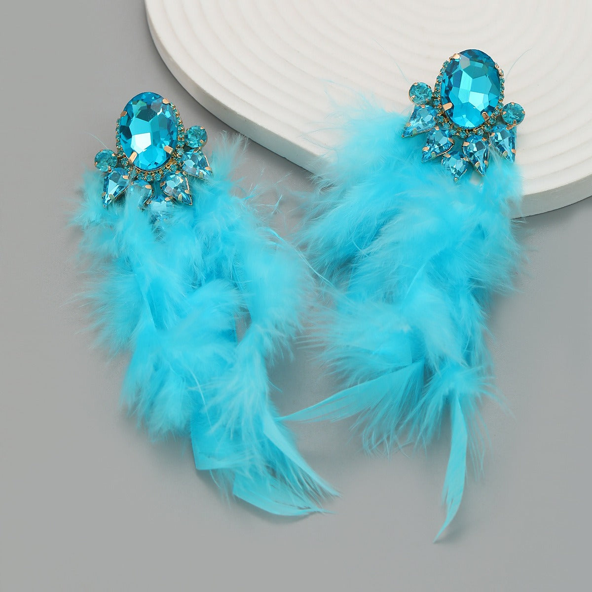 Pre Order:  Bohemian Feather Tassel Earrings