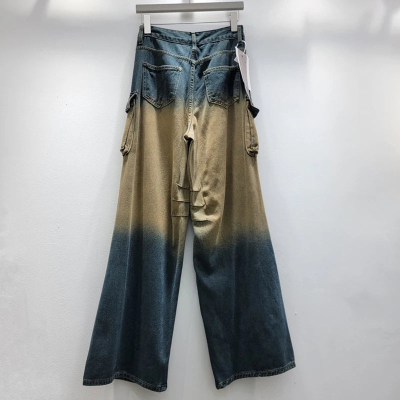 Pre Order:  Retro Multi Pocket Loose Pants