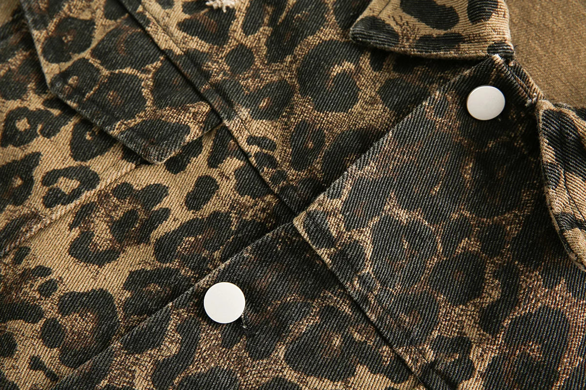 Pre Order:  Leopard Print Cotton Jacket