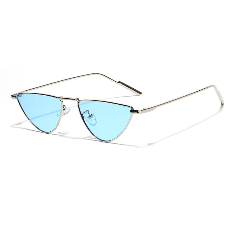 Pre Order:  Triangle Metal Frame Colored Sunglasses